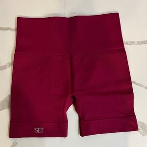 SET Active Fuchsia Bike Shorts- Sculpt Flex